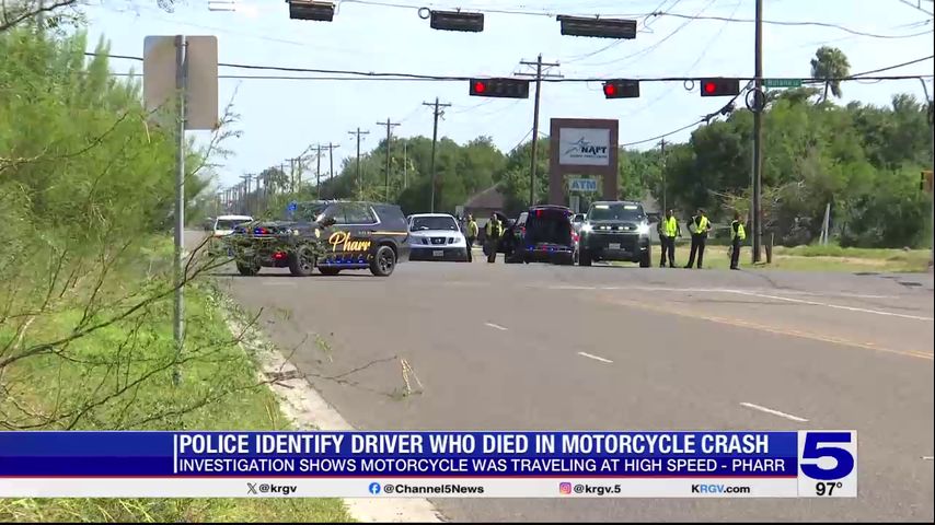 Motorcyclist killed in Pharr crash identified