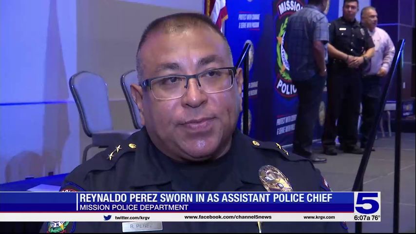 Pinning ceremony held for new Mission assistant police chiefs