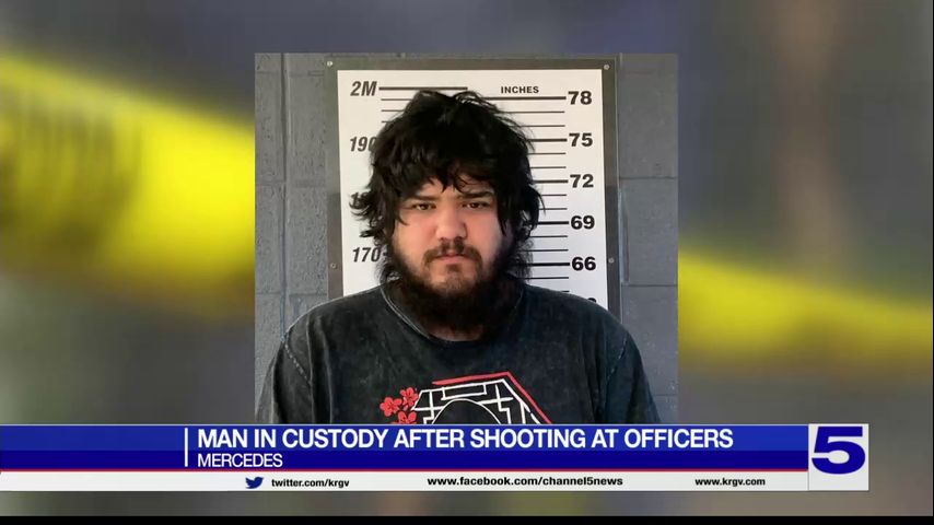 Man arrested after shooting at 2 police officers