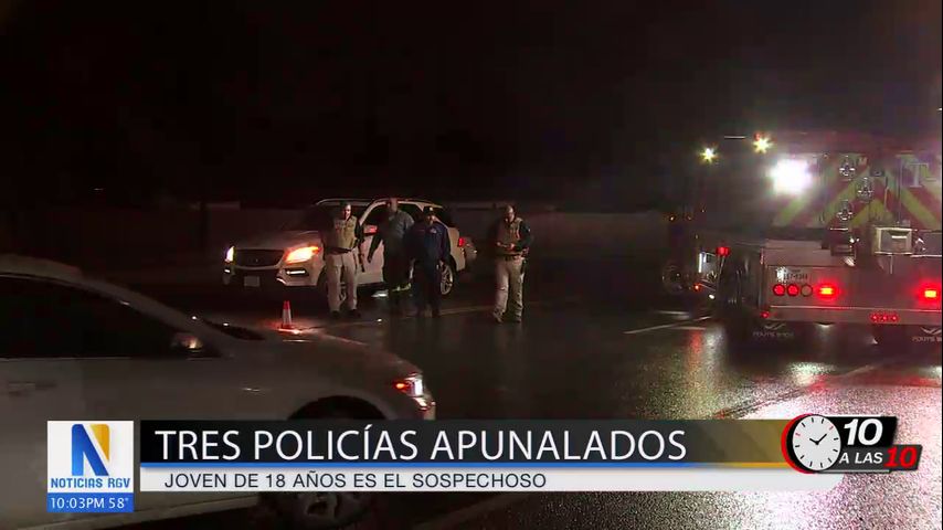 Arrestan a un adolescente sospechoso de apuñalar a tres oficiales de la policía en San Juan