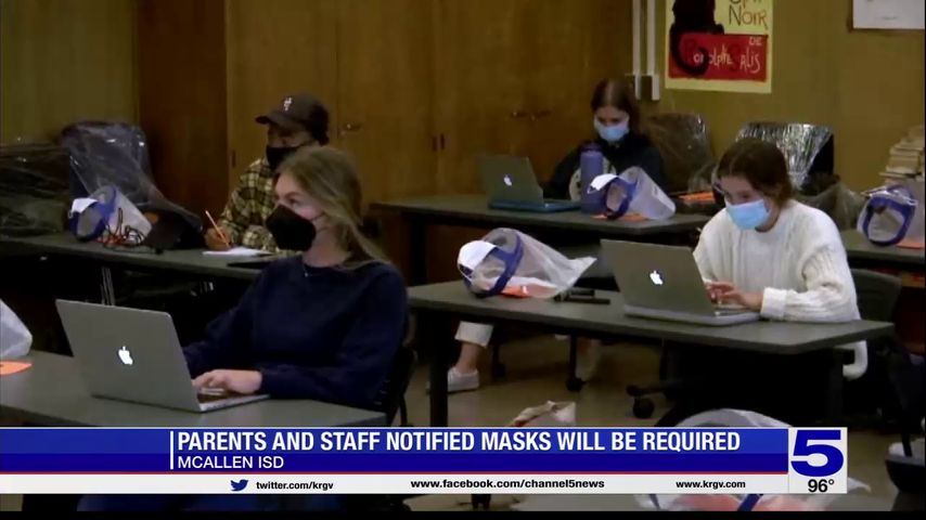 McAllen ISD to require masks