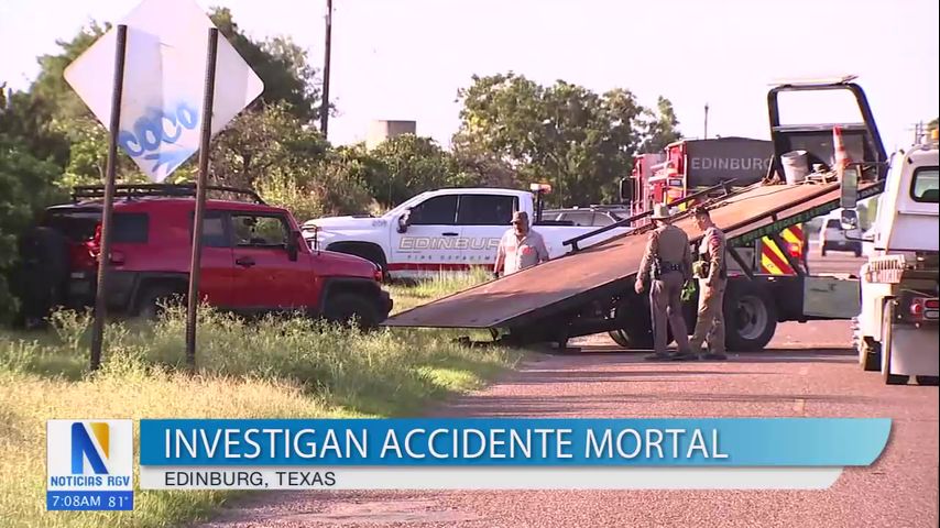 DPS investiga un accidente mortal entre dos vehículos al este de Edinburg