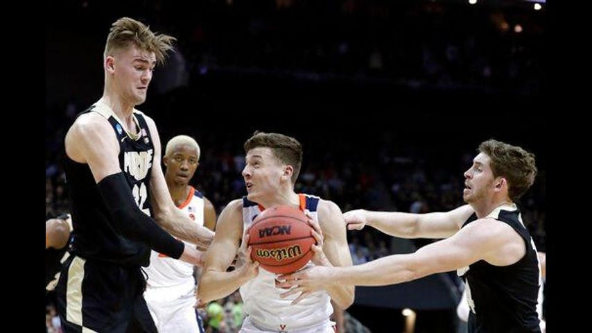 Virginia shakes off Purdue 80-75 in OT to win South Region