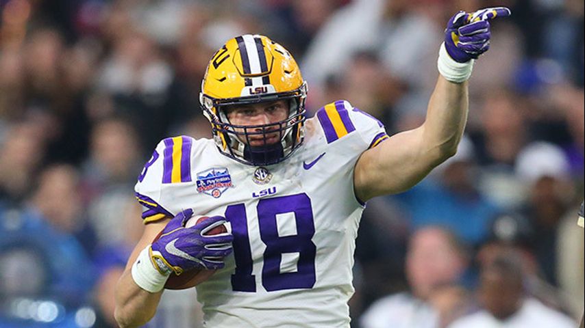 LSU tight end, Foster Moreau, drafted in 4th round by the Raiders