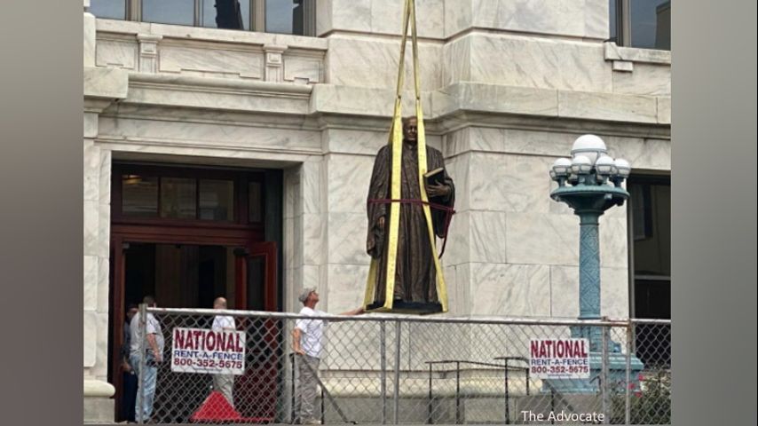 Edward Douglass White Jr. statue removed from Louisiana high court steps - Vimarsana News