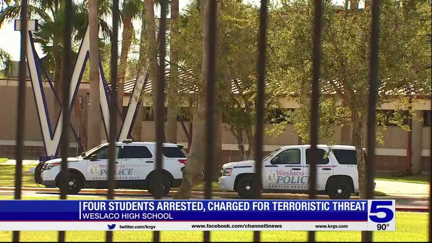 Police: Four students charged in connection with threats written on walls at Weslaco High School