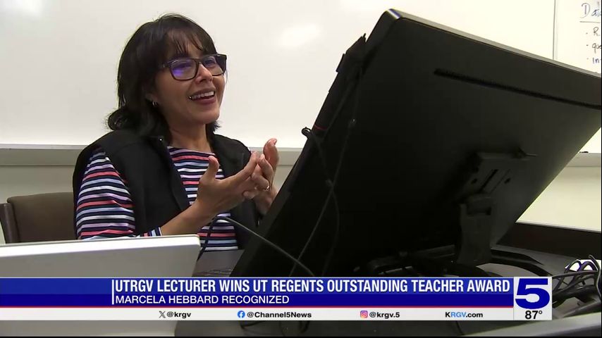 UTRGV lecturer awarded the 2024 Regent's Outstanding Teaching Award