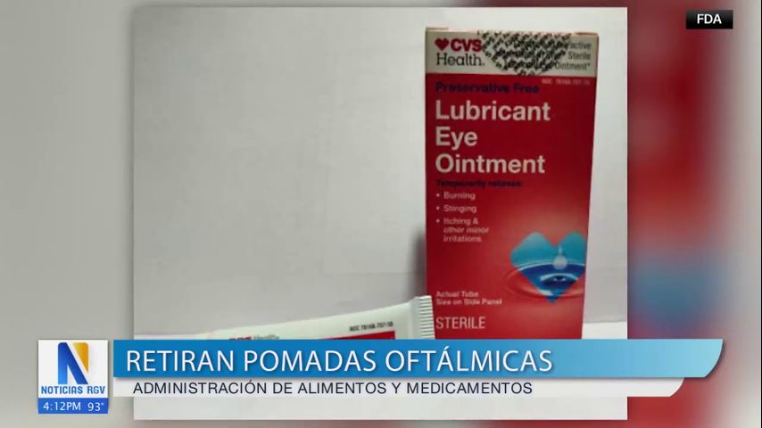 Retiran pomadas oftálmicas por posibles problemas de esterilización