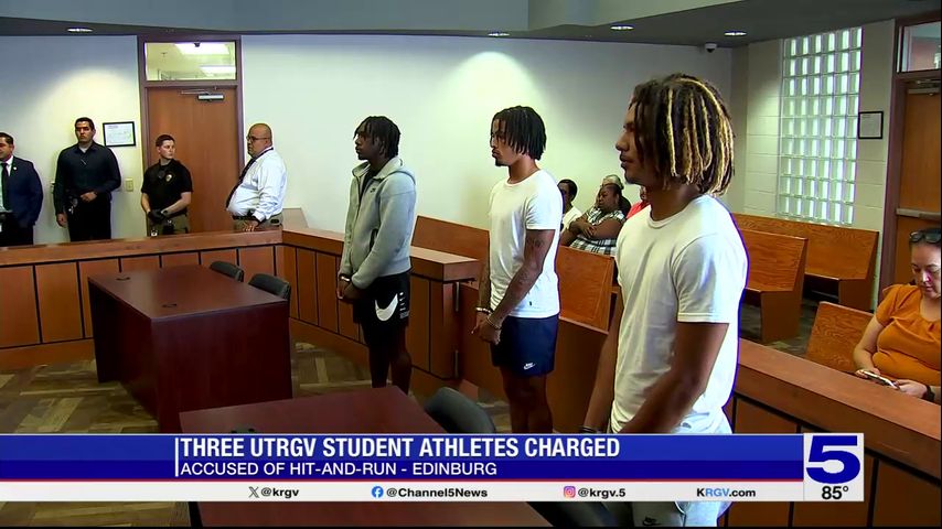 Bond set for UTRGV athletes charged in Edinburg hit-and-run crash