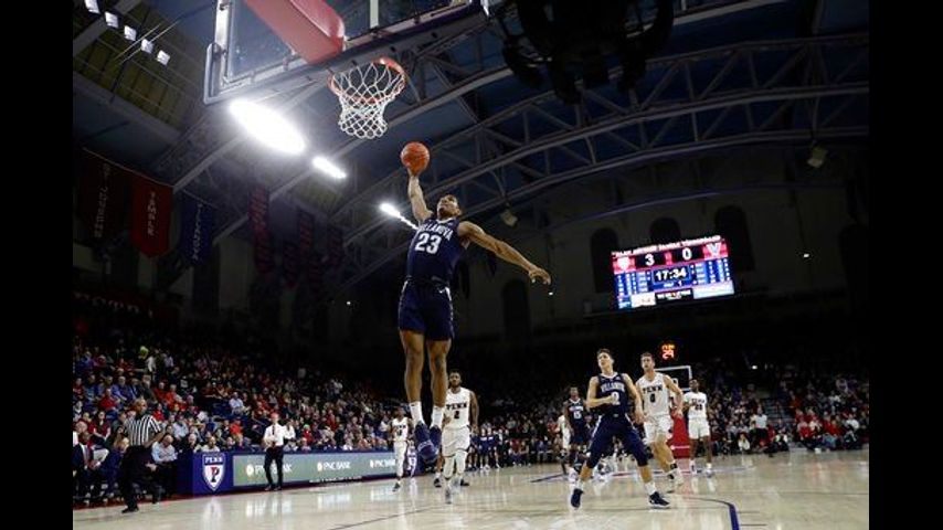 Penn ends No. 17 Villanova's city supremacy in 78-75 win