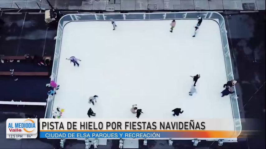 Elsa invita a la comunidad a disfrutar de una pista de hielo interactiva