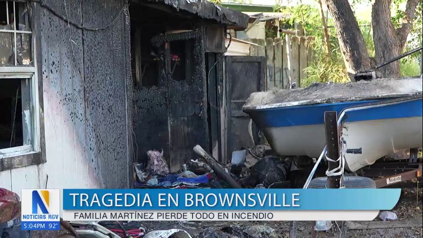 Familia de Brownsville solicita ayuda tras perder su casa en un incendio