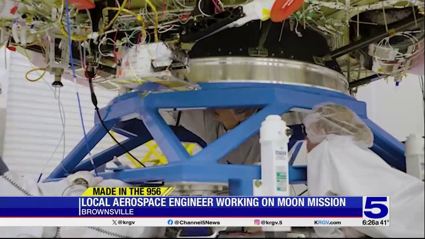 Made in the 956: Valley native aerospace engineer working on moon mission