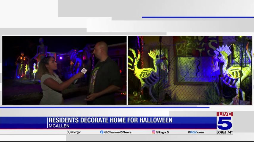 McAllen homeowner displays annual Halloween decorations