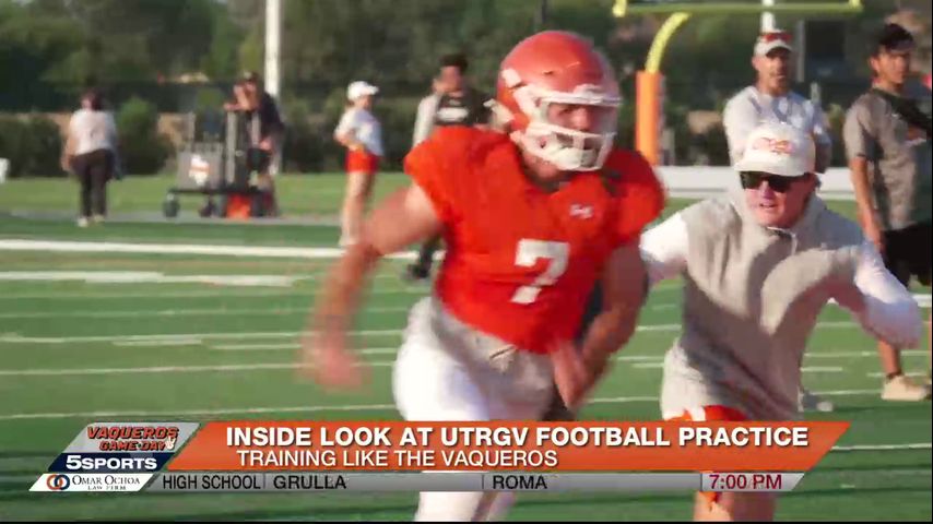 Training like the Vaqueros: Inside look at UTRGV football practice