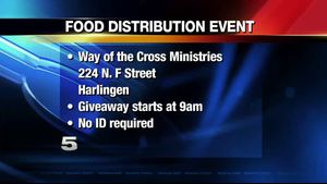 Way of Cross Ministries holds food distribution... Way of Cross Ministries holds food distribution event in Harlingen