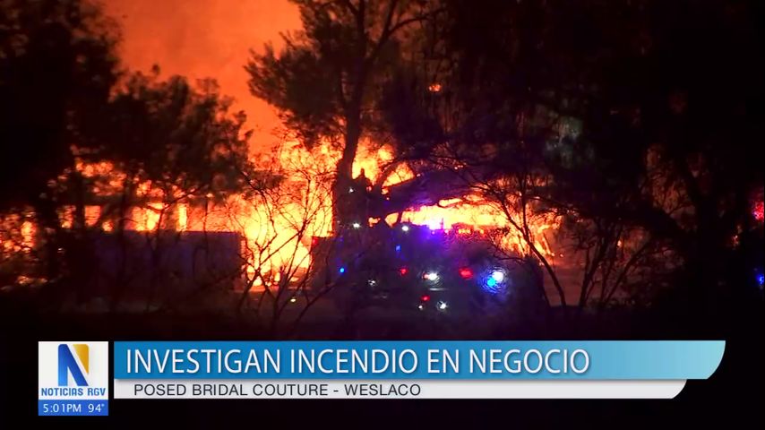 Investigan las causas del incendio en un edificio en Weslaco