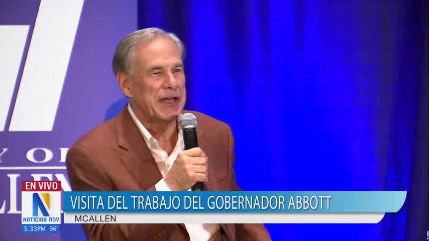 Gobernador Greg Abbott visita McAllen con motivos de impulsar programa de inversión de negocios en el Valle