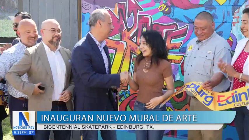 La ciudad de Edinburg inauguró un nuevo mural de arte