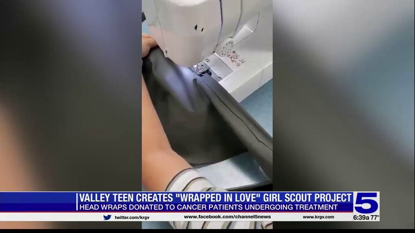 'Wrapped in Love': Valley teen makes headwraps for cancer patients as part of Girl Scouts project