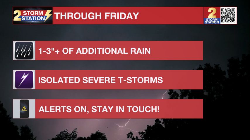 Lull in storms, threat for severe weather and heavy rain continues Friday - Vimarsana News