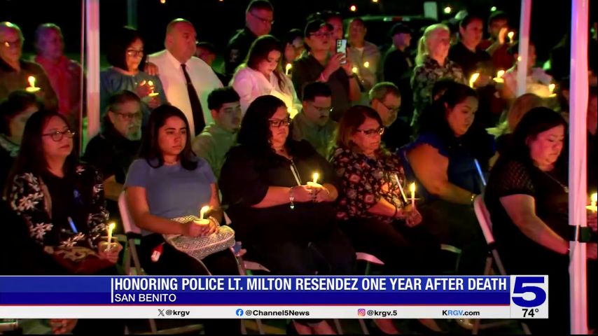 Community gathers to honor San Benito Police Lt. Milton Resendez one year after his death