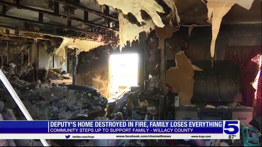 Community steps up to support family of Willacy County sheriff's deputy after losing home in fire