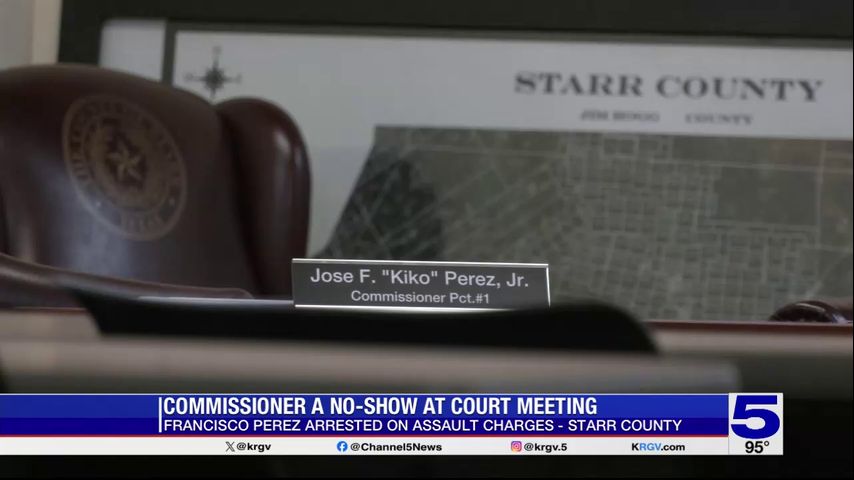 Starr County commissioner absent from meeting following arrest