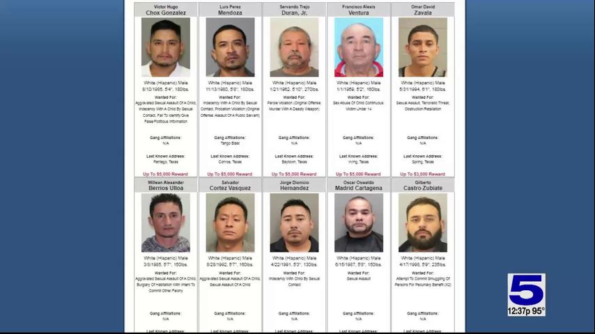 Governor Abbott launches list of 10 most wanted fugitive immigrants