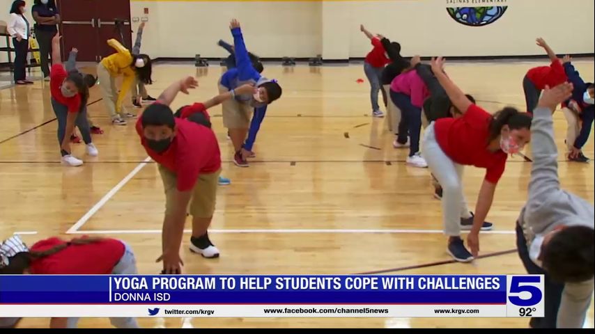 Donna ISD elementary school teaching students yoga to cope with pandemic