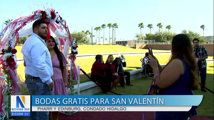 Ciudades del condado Hidalgo ofrecen bodas gratis por el día de San Valentín