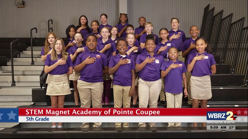 The Pledge of Allegiance, STEM Magnet Academy of Pointe Coupee, 5th Grade