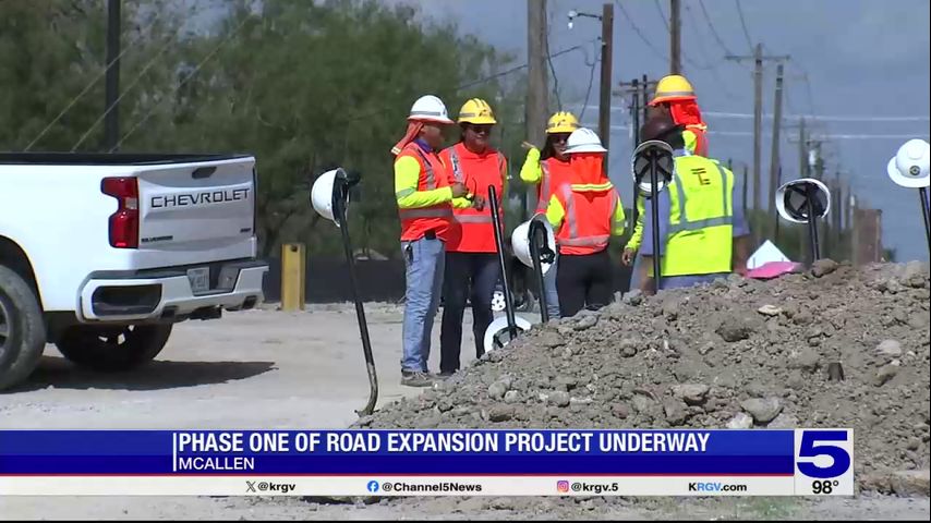 Phase one of road expansion project in McAllen underway