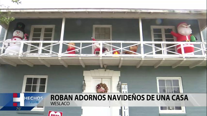 Roban adornos navideños de familia de Weslaco