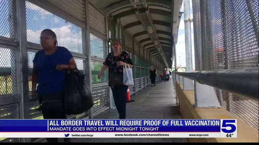 Non-US travelers must show proof of vaccination at border starting Saturday