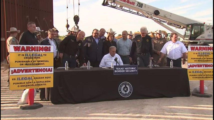 WATCH LIVE: Gov. Abbott signs bill on border security in Brownsville