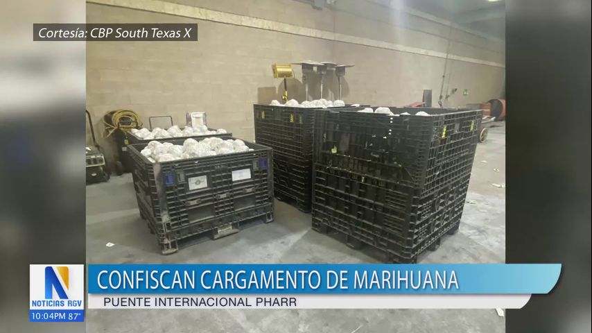 Incautan más de 1,400 libras de marihuana en camión procedente de México en el puente internacional de Pharr