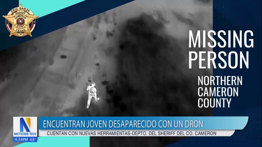 Oficiales del condado Cameron utilizan dron para encontrar personas desaparecidas