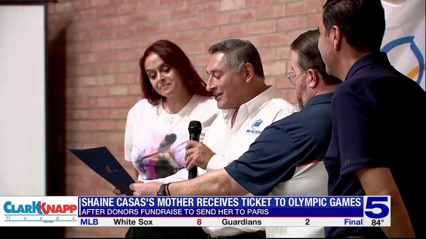 Shaine Casas' mother receives ticket to Olympic Games in Paris
