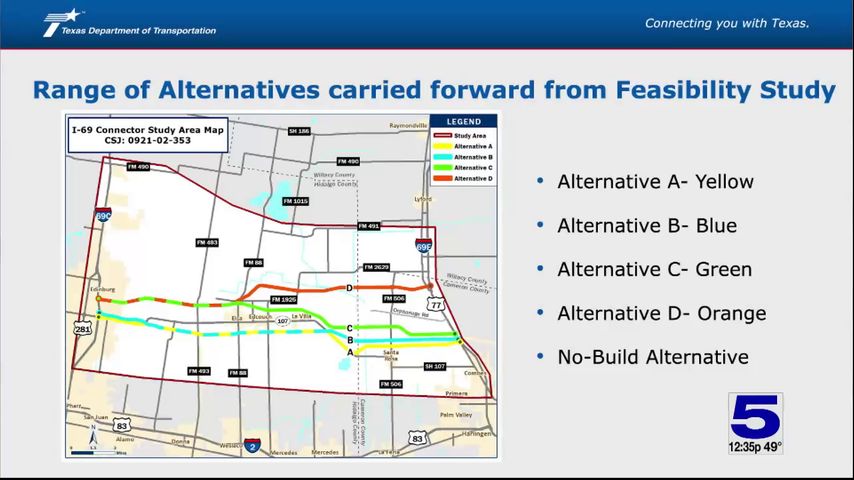 TxDOT to hold public meeting on I-69 connector project