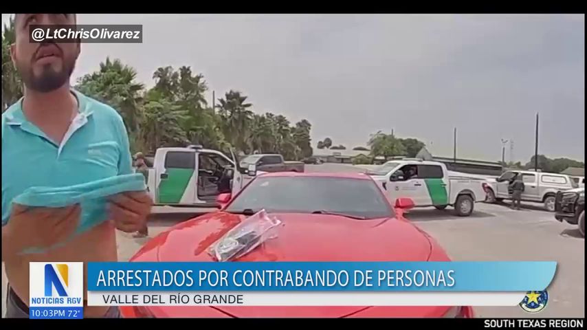 Arrestos por contrabando de personas en el Valle del Río Grande