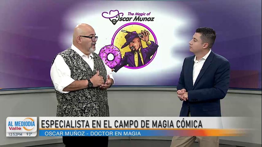 Especialista en magia cómica realiza una breve presentacion