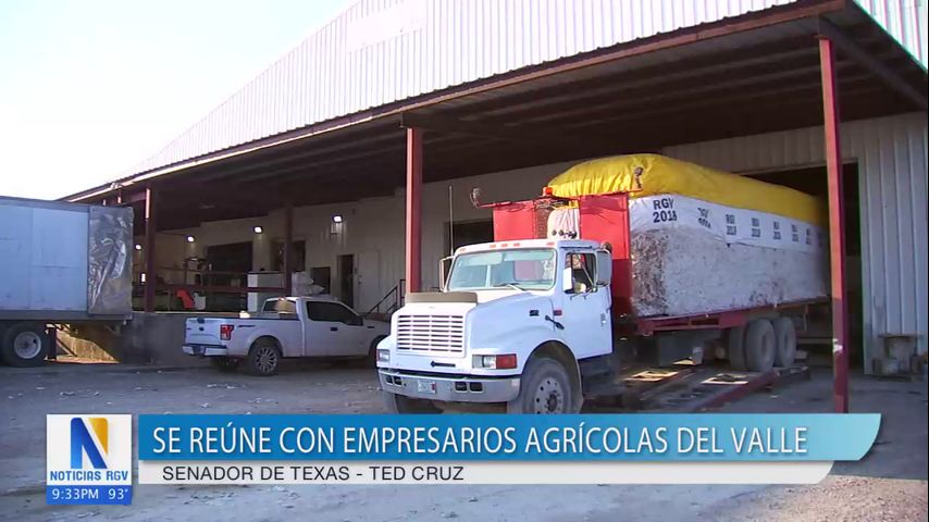 Senador de Texas, Ted Cruz visitó el Valle para reunirse con los empresarios agrícolas