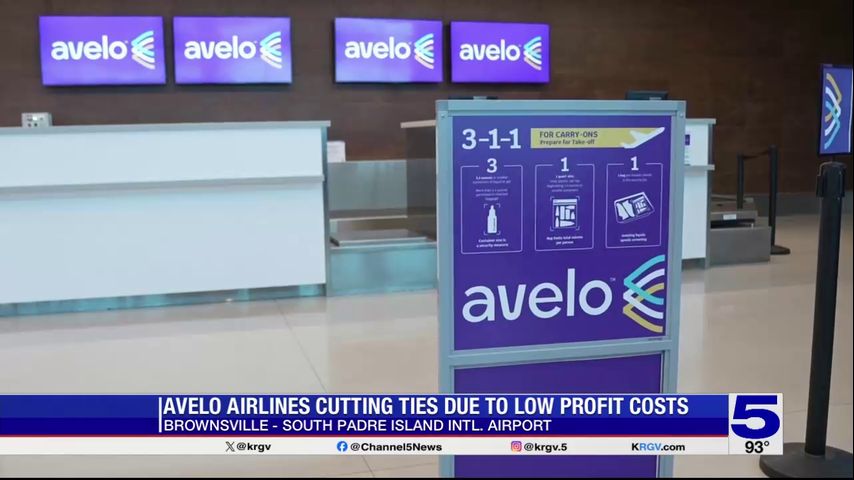 Avelo Airlines cutting ties with Brownsville airport due to low profit costs
