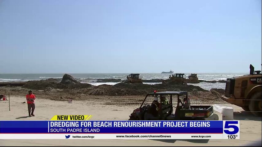 Dredging for beach re-nourishment project begins