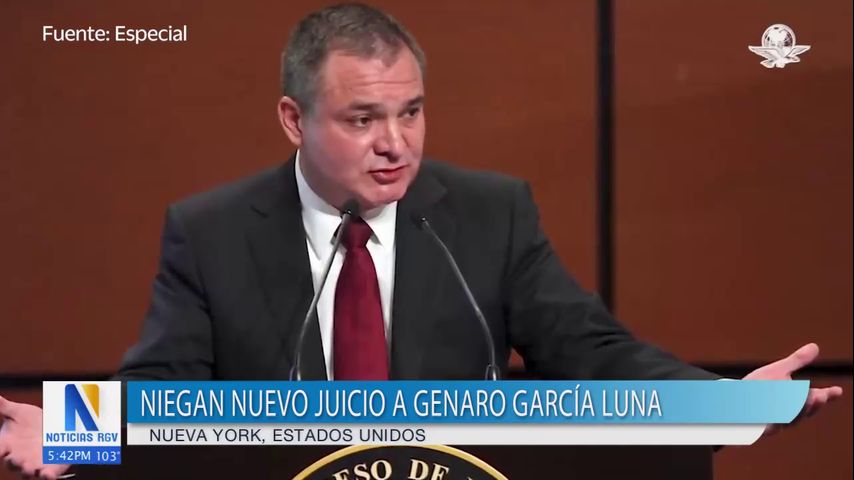 Juez niega nuevo juicio a Genaro García Luna en corte de New York