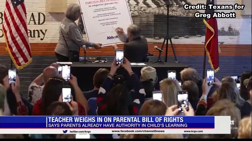 Local teacher reacts to Abbott’s proposed Parental Bill of Rights