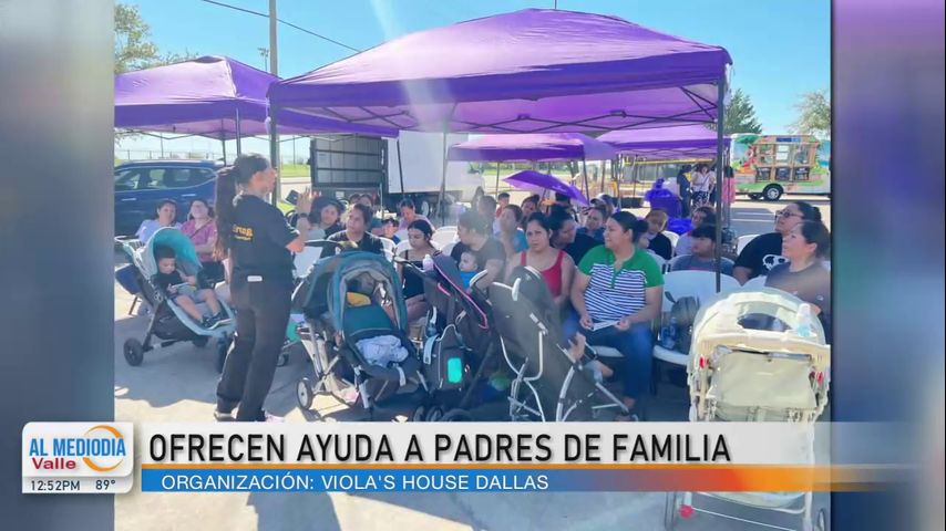 Organización benéfica en Dallas ofrece ayuda para padres de familia del Valle