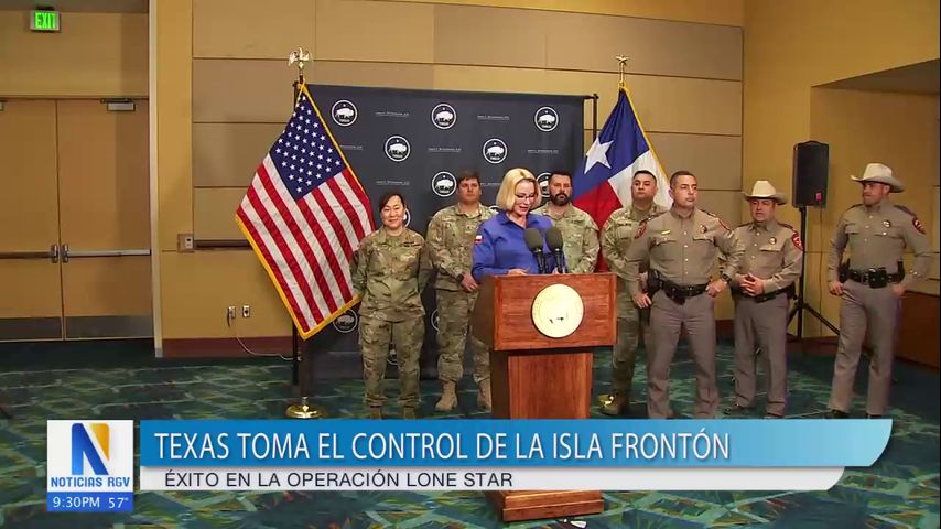 Texas toma el control de la Isla Fronton