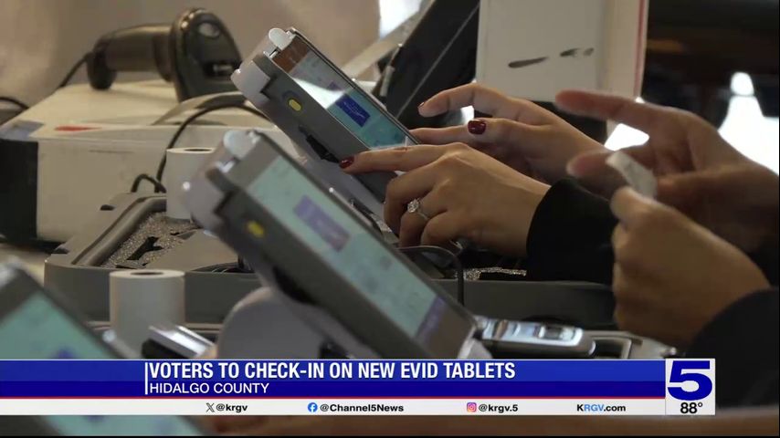 Hidalgo County using new voter check-in machines